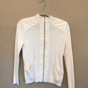 Zenergy by Chico's - Cream Colored Knit Jacket - Size 0